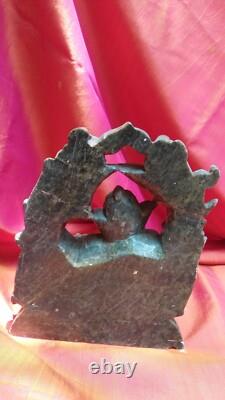 Ganesha Statue ancienne Marbre Sculpture Temple Fait Main Inde Dieu Hindou I