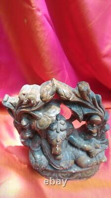 Ganesha Statue ancienne Marbre Sculpture Temple Fait Main Inde Dieu Hindou I Ganesha Statue ancienne Marbre Sculpture Temple Fait Main Inde Dieu Hindou I