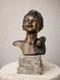 Grand Buste En Bronze Ancien Double Patine Sign&eacute; G. De Martino Original 44cm