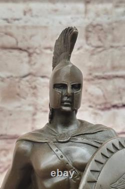 Grande Statue De Soldat Romain Ancien En Armure Sparta 18 LBS En Vente