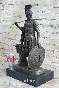 Grande Statue De Soldat Romain Ancien En Armure Sparta 18 LBS Sculpture