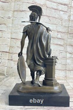 Grande Statue De Soldat Romain Ancien En Armure Sparta 18 LBS Sculpture