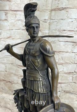 Grande Statue De Soldat Romain Ancien En Armure Sparta 18 LBS Sculpture