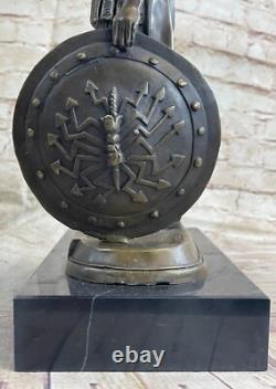 Grande Statue De Soldat Romain Ancien En Armure Sparta 18 LBS Sculpture