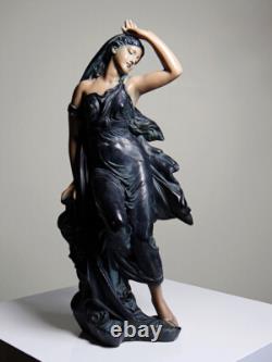 Grande statuette platre ou composite vintage/ancienne façon bronze art nouveau