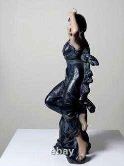 Grande statuette platre ou composite vintage/ancienne façon bronze art nouveau
