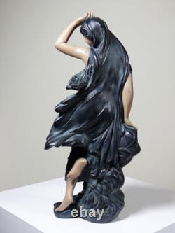 Grande statuette platre ou composite vintage/ancienne façon bronze art nouveau