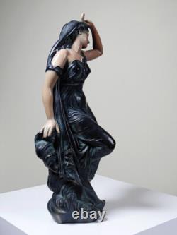 Grande statuette platre ou composite vintage/ancienne façon bronze art nouveau