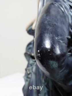 Grande statuette platre ou composite vintage/ancienne façon bronze art nouveau