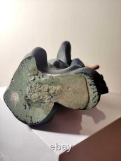 Grande statuette platre ou composite vintage/ancienne façon bronze art nouveau