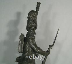 Grenadier Empire Grognard Napoléon Sculpture Bronze Ancien Signé Luca Madrassi