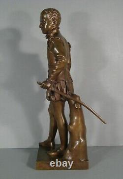 Henri IV Enfant Sculpture Bronze Ancien D'après Bosio Fonte Barbedienne Collas
