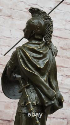 Heroic Romain Soldat Bronze Sculpture Statue Ancien Guerrier Avec Bouclier Home Heroic Romain Soldat Bronze Sculpture Statue Ancien Guerrier Avec Bouclier Home