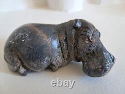 Hippopotame ancienne sculpture pierre hippopotames x 5 statues