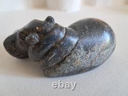 Hippopotame ancienne sculpture pierre hippopotames x 5 statues