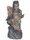 Imposante Sculpture Statue Ancienne Japon Shoki Oni