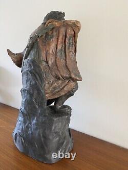 Imposante Sculpture Statue Ancienne Japon SHOKI ONI