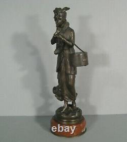 Jeune Femme Parisienne Modiste Belle Époque Année Folle Sculpture Bronze Ancien