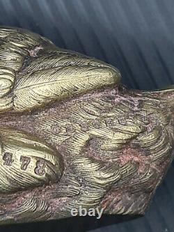Joli ancien bronze de vienne, oiseau encrier, GESCHUTZT