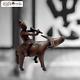 Joueur De Flûte Sur Buffle En Bronze Dynastie Qing Chine Statue Rareté Ancienne