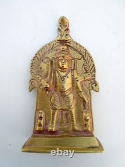 La plus ancienne rare statue sculpture dieu hindouisme indien du sud en laito