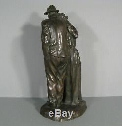 Le Froid Statue Ancienne Bronze Signé Roger-bloche Susse Frères Musée D'orsay