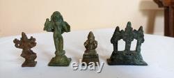 Lot de statues sculpture pooja idole seigneur hindou dieu figurine ancienne