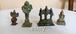 Lot de statues sculpture pooja idole seigneur hindou dieu figurine ancienne