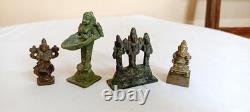 Lot de statues sculpture pooja idole seigneur hindou dieu figurine ancienne
