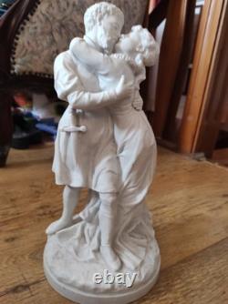 Magnifique Statue En Porcelaine Biscuit Ancienne Et Rare