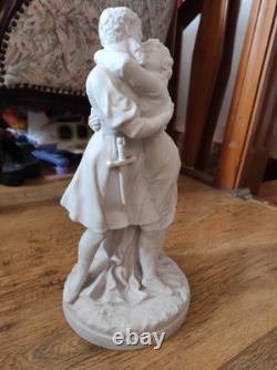 Magnifique Statue En Porcelaine Biscuit Ancienne Et Rare