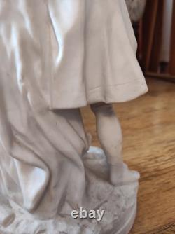 Magnifique Statue En Porcelaine Biscuit Ancienne Et Rare