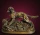 M&egrave;ne, Sylphe, &eacute;pagneul, Ancien Bronze Animalier, Chasse