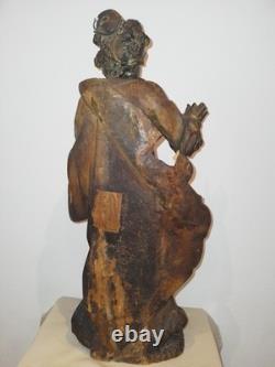 MoiseAPOTRE/ANCIENNE STATUE RELIGIEUSE/BOIS SCULPTé/H. 55cm/XIXèmeXVIIIème