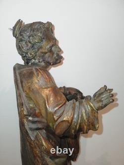 MoiseAPOTRE/ANCIENNE STATUE RELIGIEUSE/BOIS SCULPTé/H. 55cm/XIXèmeXVIIIème