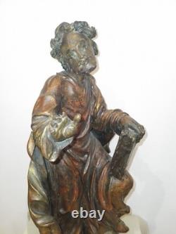 MoiseAPOTRE/ANCIENNE STATUE RELIGIEUSE/BOIS SCULPTé/H. 55cm/XIXèmeXVIIIème