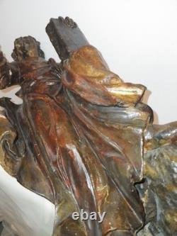 MoiseAPOTRE/ANCIENNE STATUE RELIGIEUSE/BOIS SCULPTé/H. 55cm/XIXèmeXVIIIème