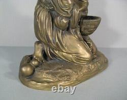 Moïse Sauvé Des Eaux Sculpture Bronze Ancien Signé Charles Cumberworth