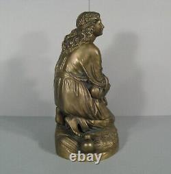 Moïse Sauvé Des Eaux Sculpture Bronze Ancien Signé Charles Cumberworth