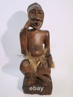 Old statue, ancienne statue Nouvelle Calédonie ethnique ethnic bois wood