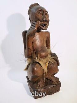 Old statue, ancienne statue Nouvelle Calédonie ethnique ethnic bois wood