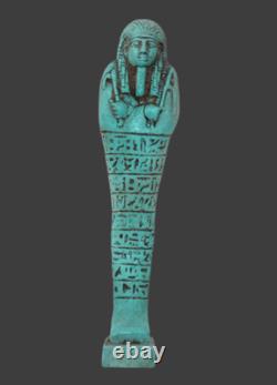 PHARAONIQUE UNIQUE ANCIENNE STATUE ROYALE ÉGYPTIENNE Ushabti Shabti Stone