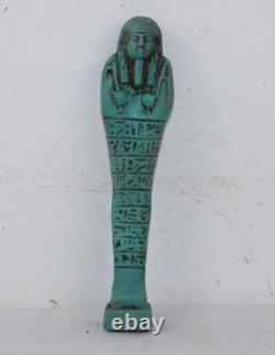 PHARAONIQUE UNIQUE ANCIENNE STATUE ROYALE ÉGYPTIENNE Ushabti Shabti Stone