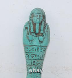 PHARAONIQUE UNIQUE ANCIENNE STATUE ROYALE ÉGYPTIENNE Ushabti Shabti Stone