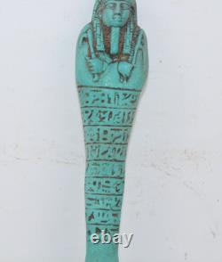 PHARAONIQUE UNIQUE ANCIENNE STATUE ROYALE ÉGYPTIENNE Ushabti Shabti Stone