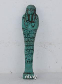 PHARAONIQUE UNIQUE ANCIENNE STATUE ROYALE ÉGYPTIENNE Ushabti Shabti Stone