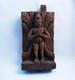 Panneau Statue Ancienne Sculpture Char Dieu Temple Hindou En Bois Sculpté à