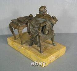 Pierre Corneille Dramaturge Sculpture Statue Ancienne En Bronze
