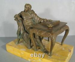 Pierre Corneille Dramaturge Sculpture Statue Ancienne En Bronze