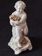 Putti Sculpture Ancienne En Porcelaine Sign&eacute;e Rudolf Kammer